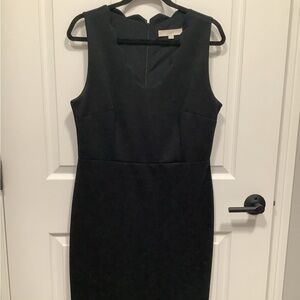 Loft Black sleeveless Dress; empire waist